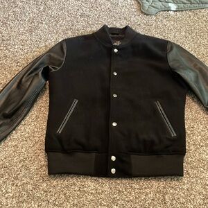 Men’s Leather Bomber Jacket